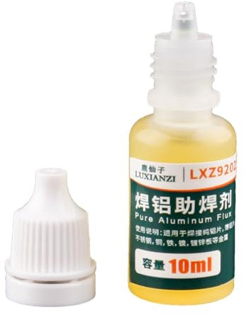 Flussmittel Für Aluminium – 10 Ml Aluminium-Schweißflussmittel, Aluminium-Lötflussmittel | Spülfreie -Lötflüssigkeit, Schweißzubehör Für Kupfer-Eisen-verzinkte Bleche, Batterie- -Edelstahl, (0,8