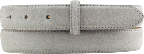 BELTINGER Gürtel aus Veloursleder ohne Schnalle 2,5 cm | Velour-Ledergürtel für Damen Herren 25mm | Wildleder-Gürtel