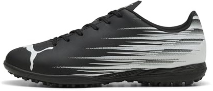 Puma Men's ATTACANTO Turf Trainer Soccer Cleat, Puma Black-Puma White, 14