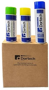 Professional Glass & Window Cleaner Spray, Silicone Lubricant Spray and UPVC Cleaner Spray Trio Pack