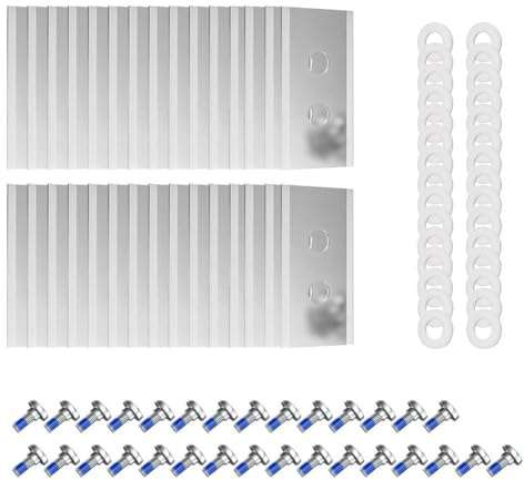 Lot de 30 lames de rechange compatibles avec Mammotion Luba, revêtement en titane, lames de rechange en titane pour tondeuse robot avec vis et rondelles pour tondeuse à gazon Yuka toutes les séries