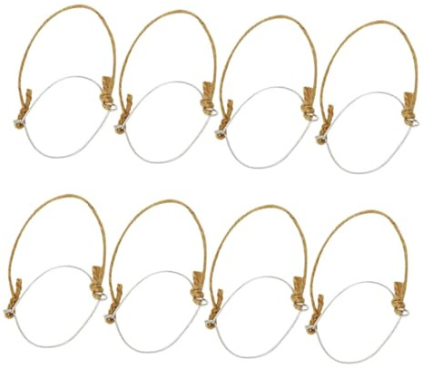 LAPYAPPE 8 piezas Asas de Alambre para Tarros de Conserva Inoxidable Resistentes y Duraderas para Colgar Tarros Mason Soporte Versátil para Frascos de Cocina y Decoración Solar