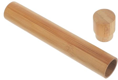 DIYEAH Tubo la Conservazione di Documenti e Disegni in Bambù Resistente, Forma Rotonda Diametro Interno 2,5cm, per Spedizioni e Uso in Movimento
