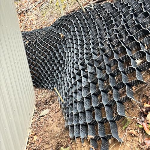 Stabilizzatore geogriglia per terreni inclinati - Rete di rinforzo per ghiaia e pietra per un maggiore supporto di stabilizzazione del terreno