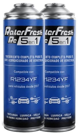Ralerfresh RC 5 en 1 - Recharge Climatisation Voiture R1234yf, Gaz Réfrigérant, Colmatant de Fuites, Lubrifiant, Anti-humidité, Entretien Avancé (2 bouteilles RC31 500 ml)
