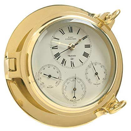 Brass Fleet Commander Clock