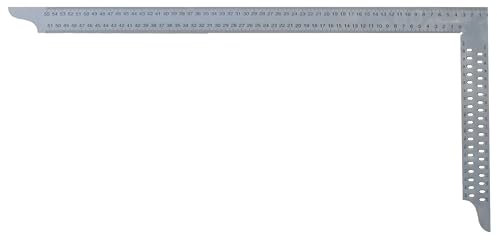 hedue® Zimmermannswinkel ZN - Nahtloser Zimmererwinkel aus Edelstahl, Zimmermannswinkel groß mit Anreißlöcher & mm-Skala Typ A, 800 mm