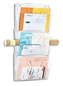 5 ETOILES Trieur mural 3 corbeilles 24 x 32 cm Dim. L36,1 x H71,8 x P8,6 cm Cristal