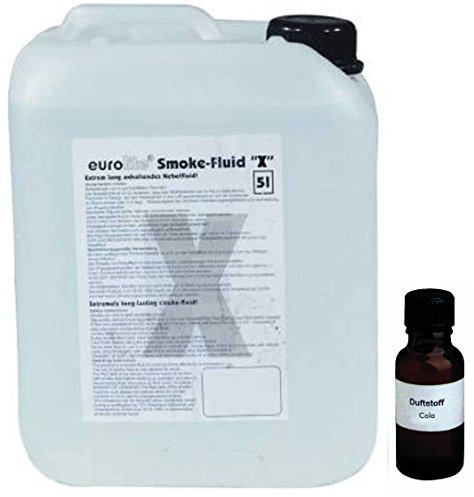 5 Liter Eurolite X (Extrem A2) Nebelfluid incl. 30 ml Duftstoff Cola, Smoke-Fluid, Nebel-Fluid-Flüssigkeit für Nebelmaschine