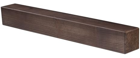 levandeo Wandregal Holz Massiv 80x10cm Nussbaum Farbig Wandboard Vintage Rustikal Design Natur Regal