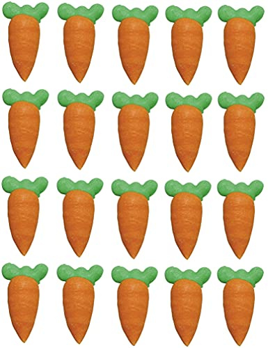 Cullpitt Sugar Carrots Hand Piped, 26 mm, 20 Count