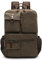 DORRISO Zaino Uomo per Laptop 15.6 Pollici - Viaggio, Outdoor, College, Campeggio, Casual, Alpinismo - Grande Capacità in Tela Verde