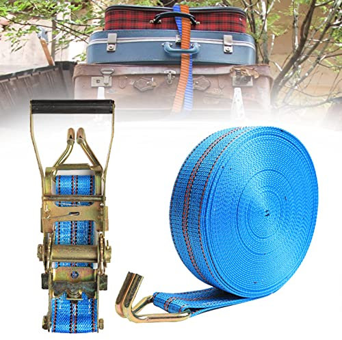Correas tensoras Correas de amarre ajustables para trabajo pesado, Correa de amarre de trinquete, Fuerza de correas de trinquete 900 kg, para motocicletas, carga, camiones, 5,5 cm * 3 m (5 cm * 3 m)