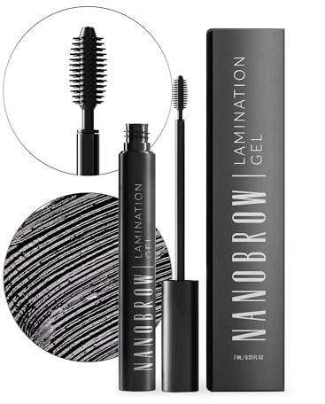 Gel pour sourcils Nanobrow Lamination Gel - gel pour les sourcils, pour des sourcils bien dessinés et bien remplis (Black)