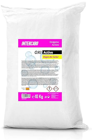 Quitamanchas en polvo para ropa de color 10 kg – potenciador de lavado con oxígeno activo – antimanchas sin cloro para lavadora – detergente técnico para prendas de color – uso profesional o doméstico