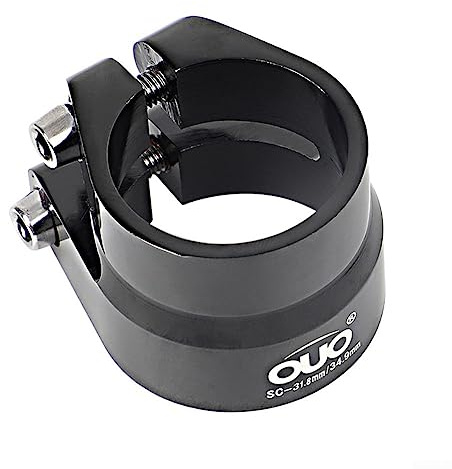 Collier de serrage pour tige de selle de vélo, 31,6 mm/34,9 mm, double couche en alliage d'aluminium, convient pour tige de selle en fibre de carbone