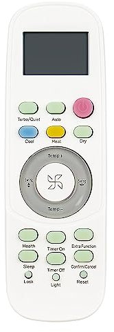 0010401996A Replace A/C Unit Remote Control Suits for Haier Ductless Multi-Split Heat Pump Room AC Air Conditioner AW18EH2VHA AW18ES2VHA AW18LC2VHA AW18LC2VHB AW18TE2VHA AW24ES2VHA AW24TE2VHA