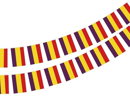 Bandera de España Republicana 40 Unidades Guirnalda