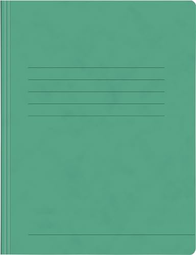 Papiertiger Schnellhefter aus Karton/Pappe für Schule und Büro extrastark (Pressspankarton, grün, 25er Pack)