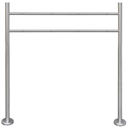 Sufrk Stainless Steel Stand for Double Mailbox,Parcel Delivery Box Lockable Letter Weatherproof Post Box Stylish Letterbox for Keep Your Mail Safe