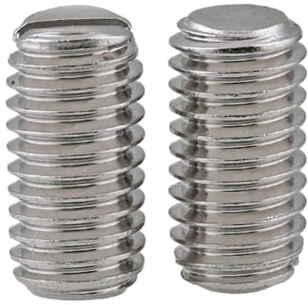 Vis de réglage à extrémité plate en acier inoxydable M4, boulon sans tête fendu, longueur 4mm-20mm (20 pièces), 20 pièces, M4x10mm