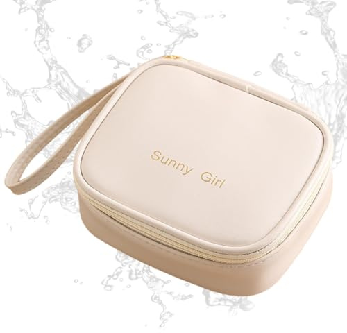 Funda para compresas higiénicas, funda para compresas | Bolsa menstrual portátil con cremallera de piel sintética - Bolsas menstruales porta compresas de lactancia Bolsas para compresas