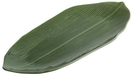 IMIKEYA Assiette Sushi Céramique Japonaise Décorative Forme De Feuilles Plateau Service Snack Dessert Gâteau