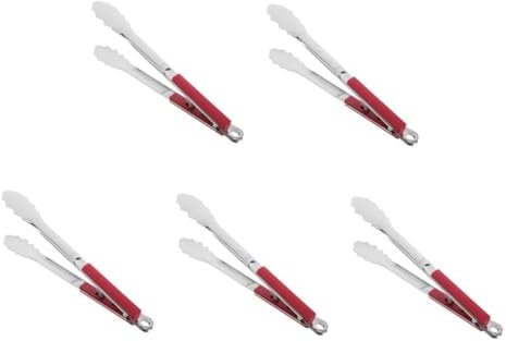 iplusmile 5piezas Inoxidable Para Barbacoa Utensilios De Cocina Antideslizantes Para y Alimentos Para Parrilladas y Comidas