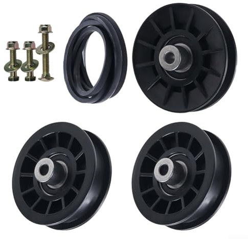 Gdfnmogo Aufsitzrasenmäher Umlenkrolle Set | 532194326 532194327 532130969 Keilriemen Ersatzteile | für YTH2348 LGT2554 2er-Pack Kunststoff und Gummi