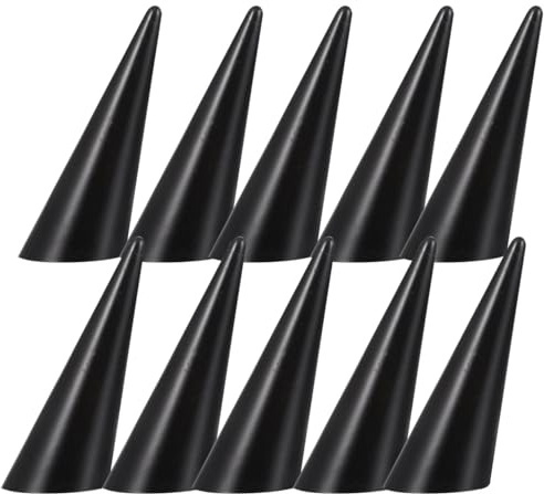 Beavorty Présentoir Bagues Conique En Plastique Léger Et Robuste Pour Rangement Bijoux Femme - Support Anneaux Idéal Pour Exposition À La Maison Ou Boutique Lot De 10