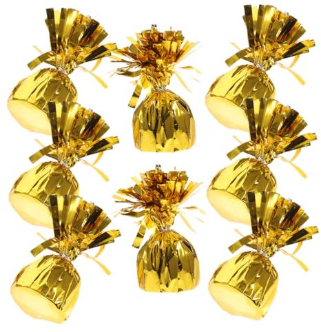 VILLFUL 8 Pezzi Pesi per Palloncini Lamina Accessori per Matrimonio e Feste Ancoraggi Sicuri per Palloncini Ad Decorazioni Festive e Sicure