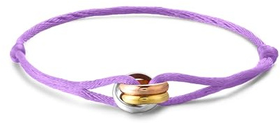 KIM JOHANSON® Damen Segeltau Armband *Tricolor* in vielen Farben | Kordelarmband mit Edelstahl Ring in Silber, Gold & Roségold | Wasserfest | Verstellbar | Boho Schmuck für Frauen | Inkl Schmuckbeutel