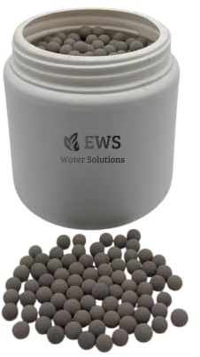 EWS® | Ricarica 1 KG Sfere Alcaline per Neutralizzatore di Condensa Acida per Caldaie a Condensazione | Regola il pH | Protegge le Tubazioni | Sfere Regolari che non Sfarinano e di Lunga Durata
