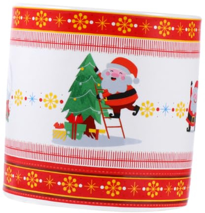 NOLITOY Pot de Fleurs Céramique avec Motifs de Noël pour Bonsaïs Plantes Grasses et Petites Fleurs pour Décoration Intérieur