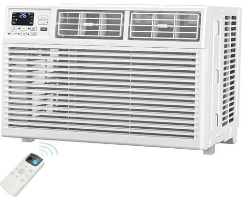 Antarctic Star 6,000 BTU Window Air Conditioner, Window AC Unit, Cools Rooms up to 250 Sq.Ft., 6 in 1 Modes Air Conditioner Window Unit with Remote Control, Easy to Install, Energy Saving, White