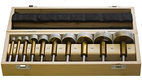 EDESSÖ SF3 SP-Stahl Forstnerbohrer Satz 10 Teile TIN-beschichtet