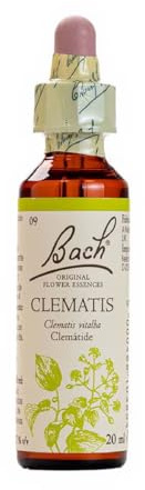 Bach - Flor de Bach Clematis, Complemento Alimenticio, 20 ml | Extracto Floral Clematis, Ayuda para la Gestión de Emociones, Atención, Uso Diario, Formato Gotas, Adultos, 20 ml