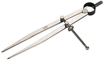 Alyco 149001 - Compas de puntas con muelle para trazado 100 mm