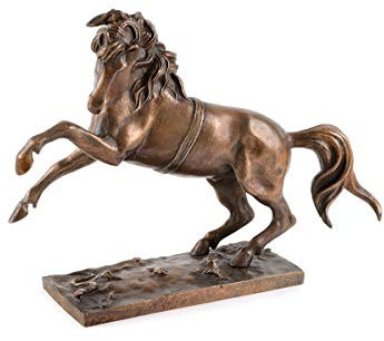 Salvadori Arte Pferd von Giambologna, Jean de Boulougne. Bronzefigur, Nachbildung der Originalskulptur von Verrocchio, Wachsausschmelzguss