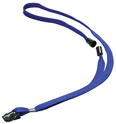 Durable Textilband (mit Sicherheitsverschluss, 44 x 10 mm) Packung à 10 Stück, blau, 811907