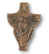 Hochzeitskreuz aus massiver Bronze, Höhe 21 cm