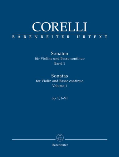 Sonaten für Violine und Basso continuo Opus V.Bd.1: Sonaten 1-6