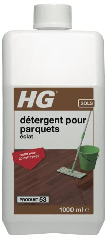 HG lavant lustrant pour parquet 1L – un nettoyant parquet à la bonne odeur de frais, spécialement conçu pour l’entretien régulier de tous les types de parquets