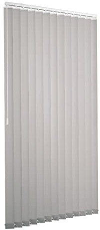 Lamellenvorhang Komplettset Ventanara Vertikaljalousie 89mm inkl. Montagematerial (grau (tageslicht), B150 x H250 cm)