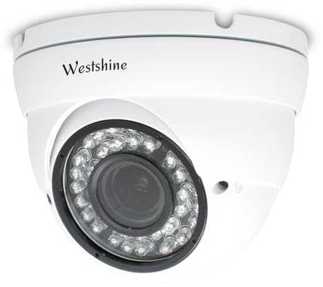WESTSHINE 5MP 4-in-1 Telecamera di sicurezza Dome AHD 2.7-13.5mm Obiettivo varifocale 36 LED IR Cut 100ft Visione notturna Telecamera di sorveglianza per interni da esterno (Varifocal 5MP)