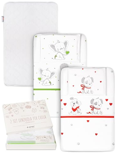 GOYSILA 2er Set Spannbettlaken kompatibel mit Chicco Next2Me Beistellbett Matratze 83x50 cm | 100% Baumwolle Oeko-TEX | Weich Atmungsaktiv Baby Bettlaken für Kinderkraft UNO Magic Dream Forever