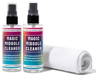 Bama Schuhputzset, Sneaker Reinigungsset, 2x Magic Midsole Cleaner 100ml + 1x Microfaser- Reinigungstuch gratis, Magic Midsole Cleaner Starter Set