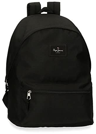 Pepe Jeans Aris, Equipaje Bolsa De Mensajero Unisex Niños, Negro (Black), 31x44x17.5 Cms