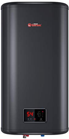 Thermex ID 50 V Shadow Smart Warmwasserspeicher Flacher vertikaler Smart Boiler, 50 Liter, schwarz