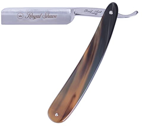 5/8” Straight Razor Full Hollow Square Point Special Carbon Steel, Shave Ready Handmade Classic Wet Shaving Straight Razor (MADE IN GERMANY) Genuine Horn